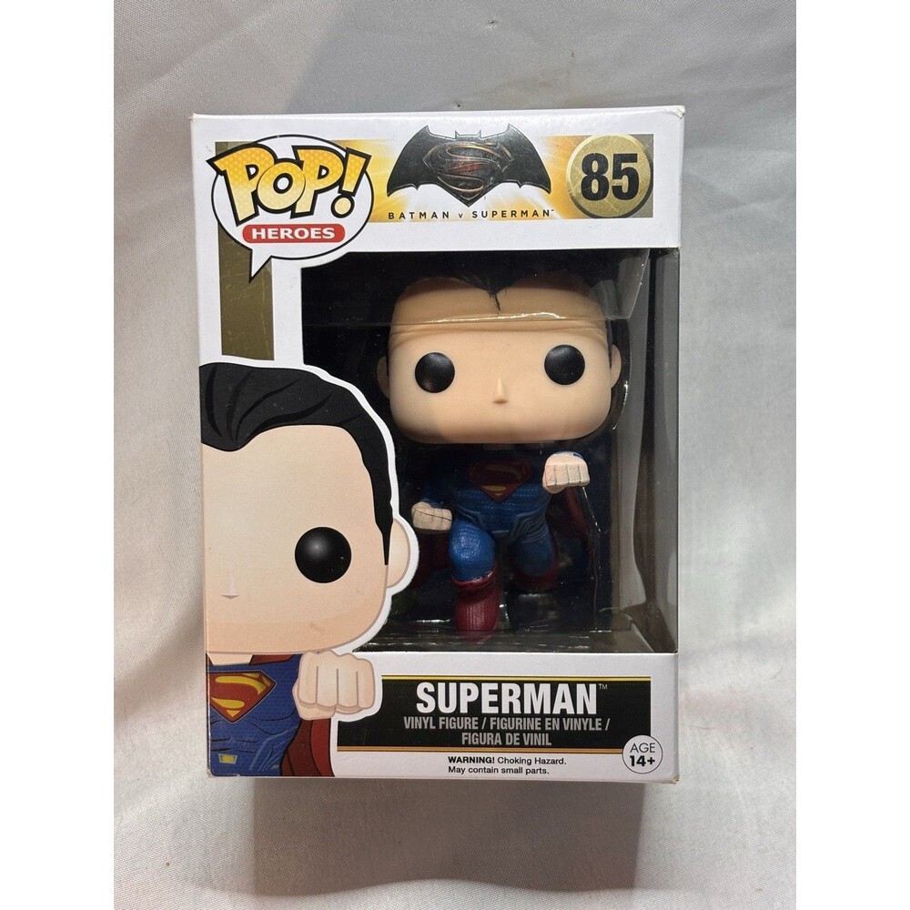 FUNKO POP! SUPERMAN #85: Batman Vs Superman Vinyl Figure Heroes NEW IN BOX New
